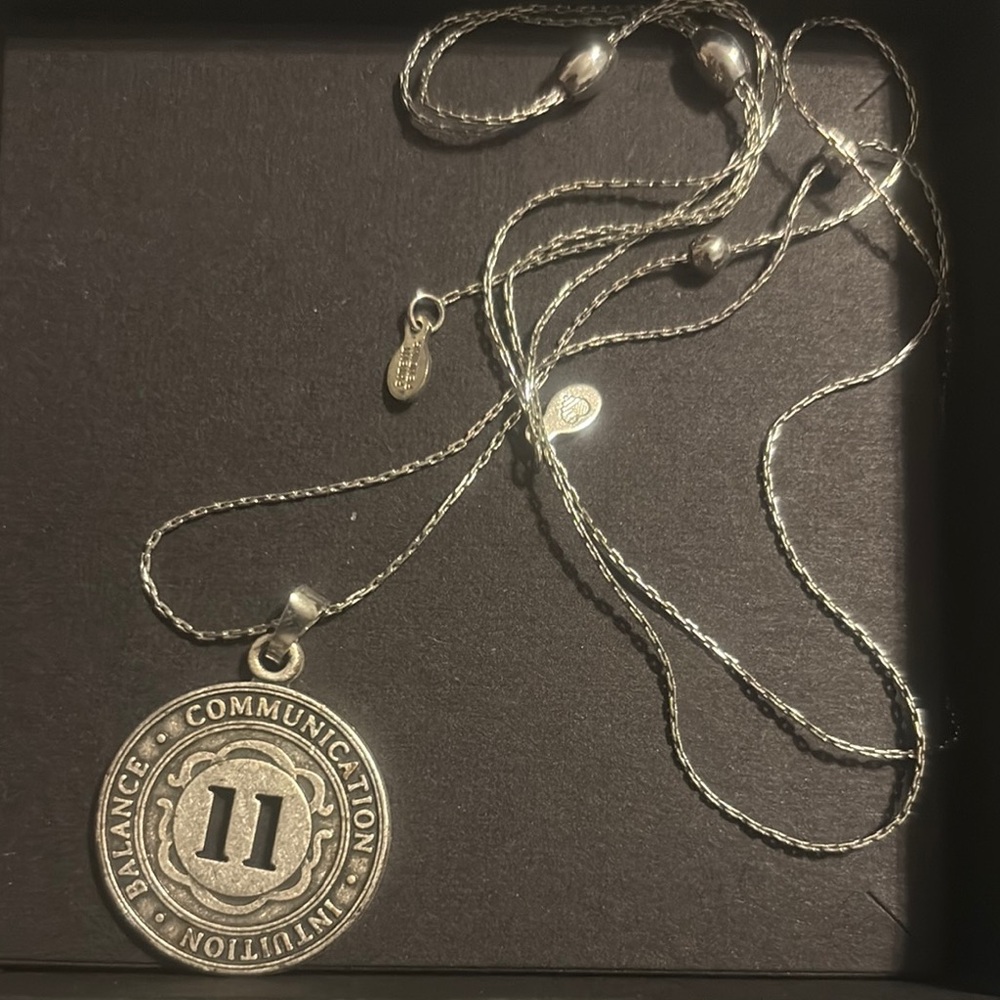 Alex and Ani Silver Necklace with Balance Pendant